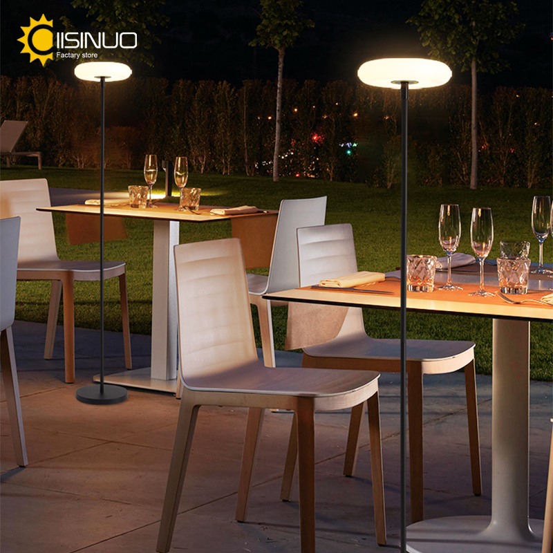 Smart Garden Solar Lights - โคมไฟตั้งพื้นกลางแจ้งพลังงานแสงอาทิตย์4400มิลลิแอมป์ต่อชั่วโมงไฟไร้สายแบตเตอรี่แบบชาร์จไฟได้ USB-C ชาร์จไฟ IP54สำหรับสนามหญ้าสระว่ายน้ำสวน