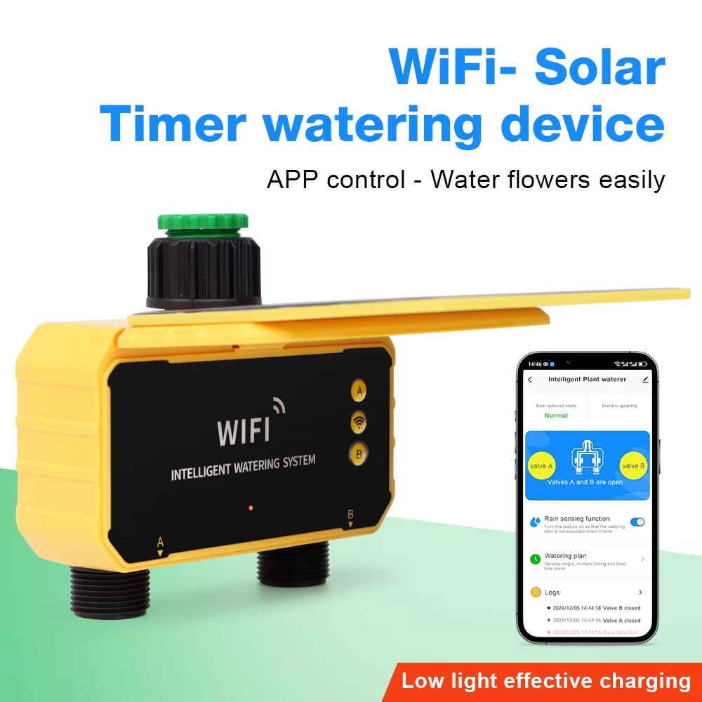 Smart Garden Tap Timer - ตัวควบคุมการรดน้ำอัตโนมัติแบบ WIFI สำหรับสวน พร้อมวาล์วควบคุมน้ำและระบบตรวจจับฝน