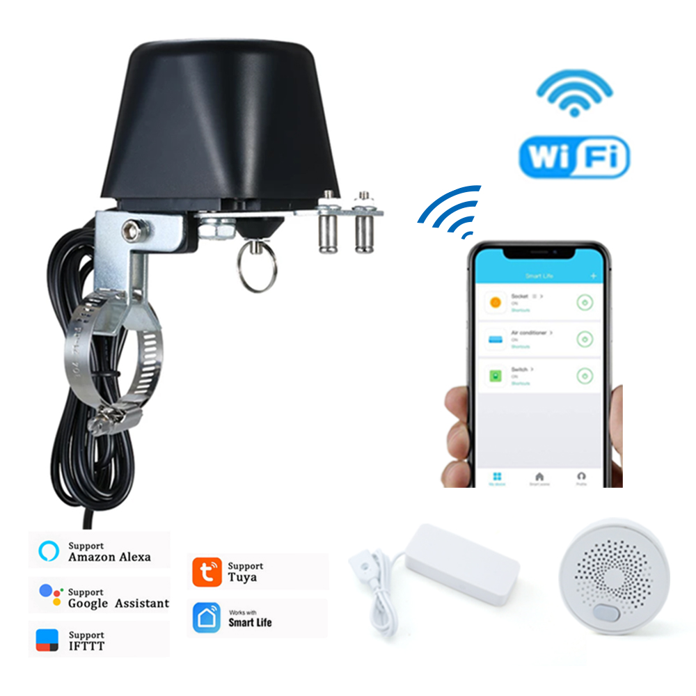 Smart Garden Instructions - Tuya วาล์วอัจฉริยะปิดอัตโนมัติ WiFi ตั้งเวลาในสวนพร้อมเซ็นเซอร์น้ำและสัญญาณเตือนแก๊สรองรับ Alexa Google