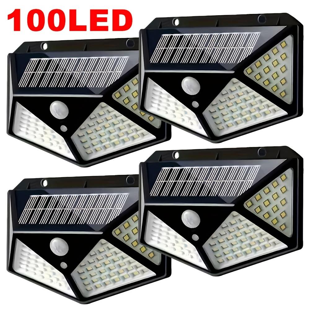 Smart Garden Solar Lights - ไฟสวนโซลาร์เซลล์ 100LED สำหรับภายนอกอาคาร พร้อมเซ็นเซอร์ตรวจจับความเคลื่อนไหว กันน้ำ ใช้ติดผนัง