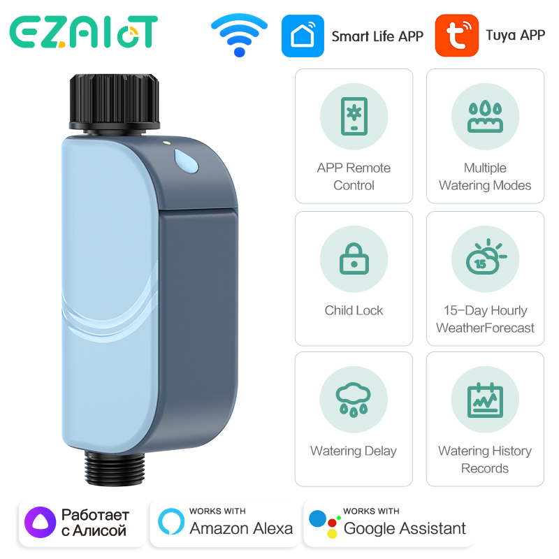 Smart Garden Devices - สมาร์ท Tuya WIFI สวนรดน้ําจับเวลาอัตโนมัติโรยน้ําวาล์วจับเวลากลางแจ้งชลประทานรดน้ําระบบ Alexa Google