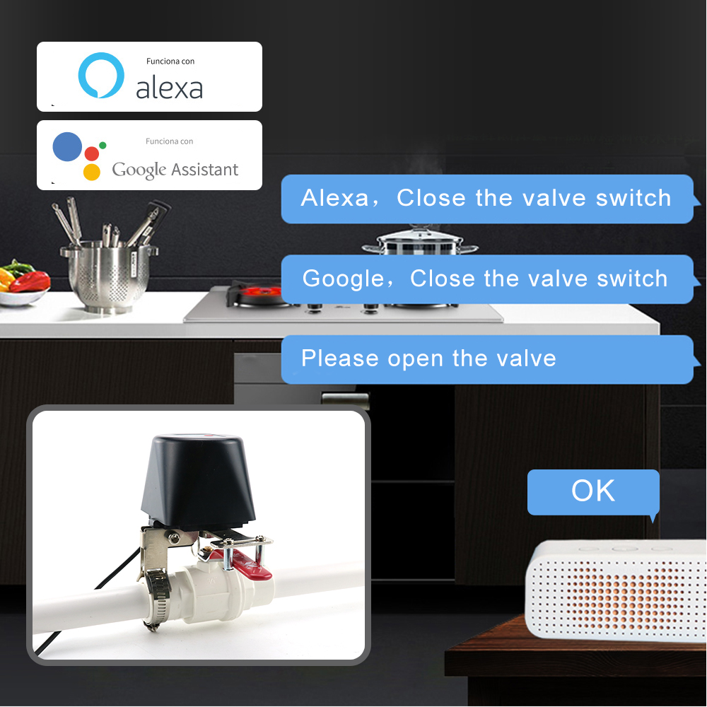 วาล์วแก๊สอัจฉริยะ Tuya Zigbee  - Smart Garden Instructions บทวิจารณ์และราคา