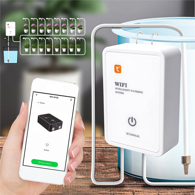 ชุดระบบรดน้ำหยดอัตโนมัติ Tuya  - Smart Garden Devices บทวิจารณ์และราคา