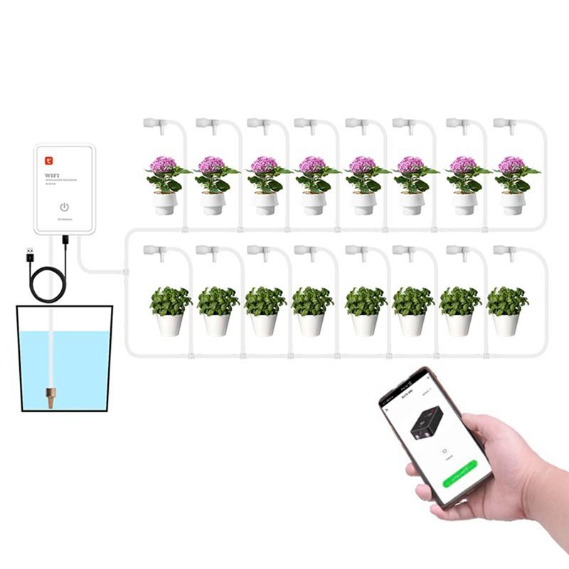 ชุดระบบรดน้ำหยดอัตโนมัติ Tuya  - Smart Garden Devices บทวิจารณ์และราคา