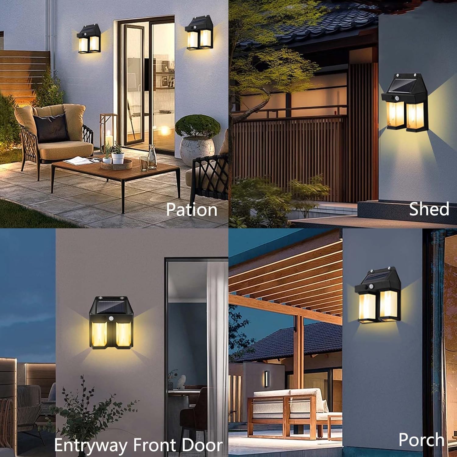 โคมไฟติดผนังพลังงานแสงอาทิตย์ส - Smart Garden Solar Lights บทวิจารณ์และราคา