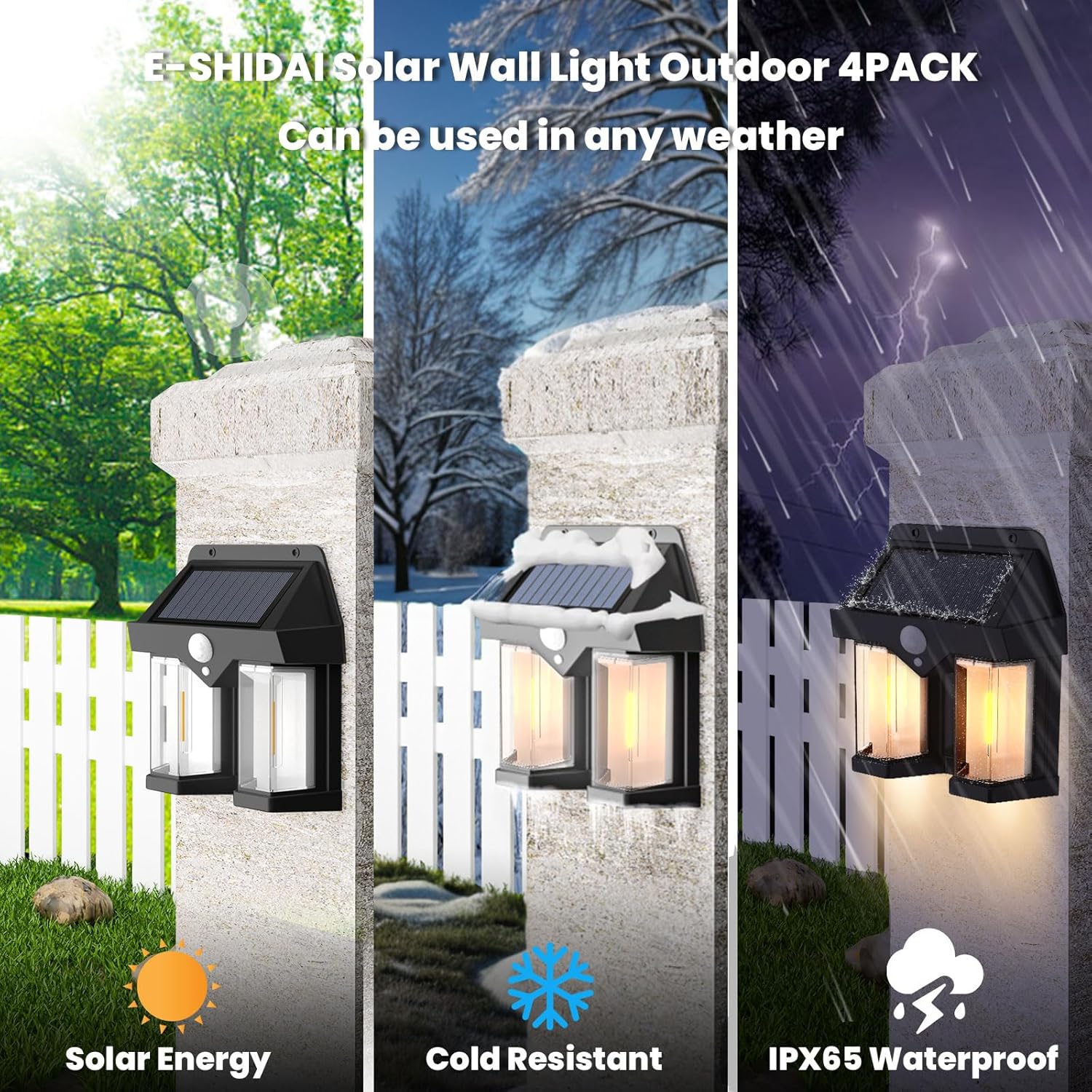 โคมไฟติดผนังพลังงานแสงอาทิตย์ส - Smart Garden Solar Lights บทวิจารณ์และราคา