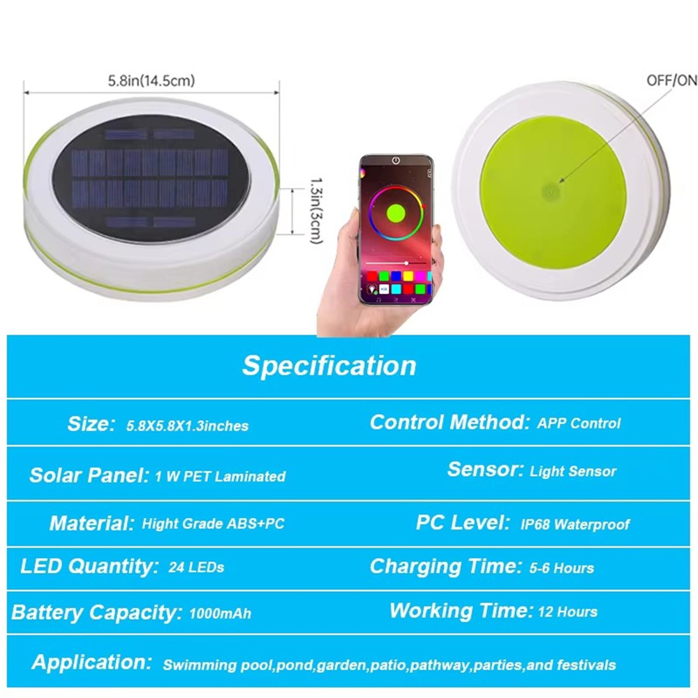 พลังงานแสงอาทิตย์ LED Water Fl - Smart Garden Solar Lights บทวิจารณ์และราคา