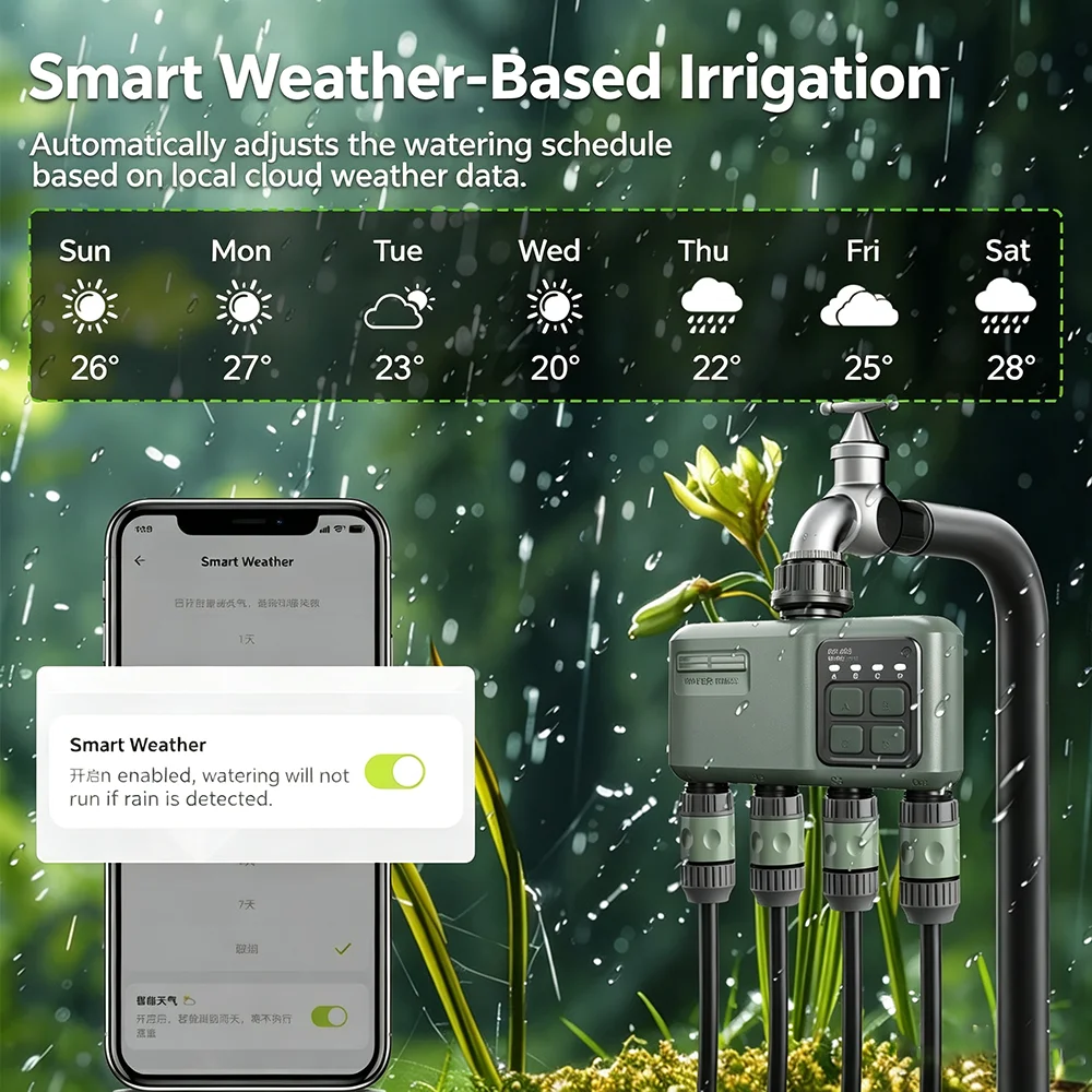 ตัวตั้งเวลาควบคุมการรดน้ำอัตโน - Smart Garden Devices บทวิจารณ์และราคา