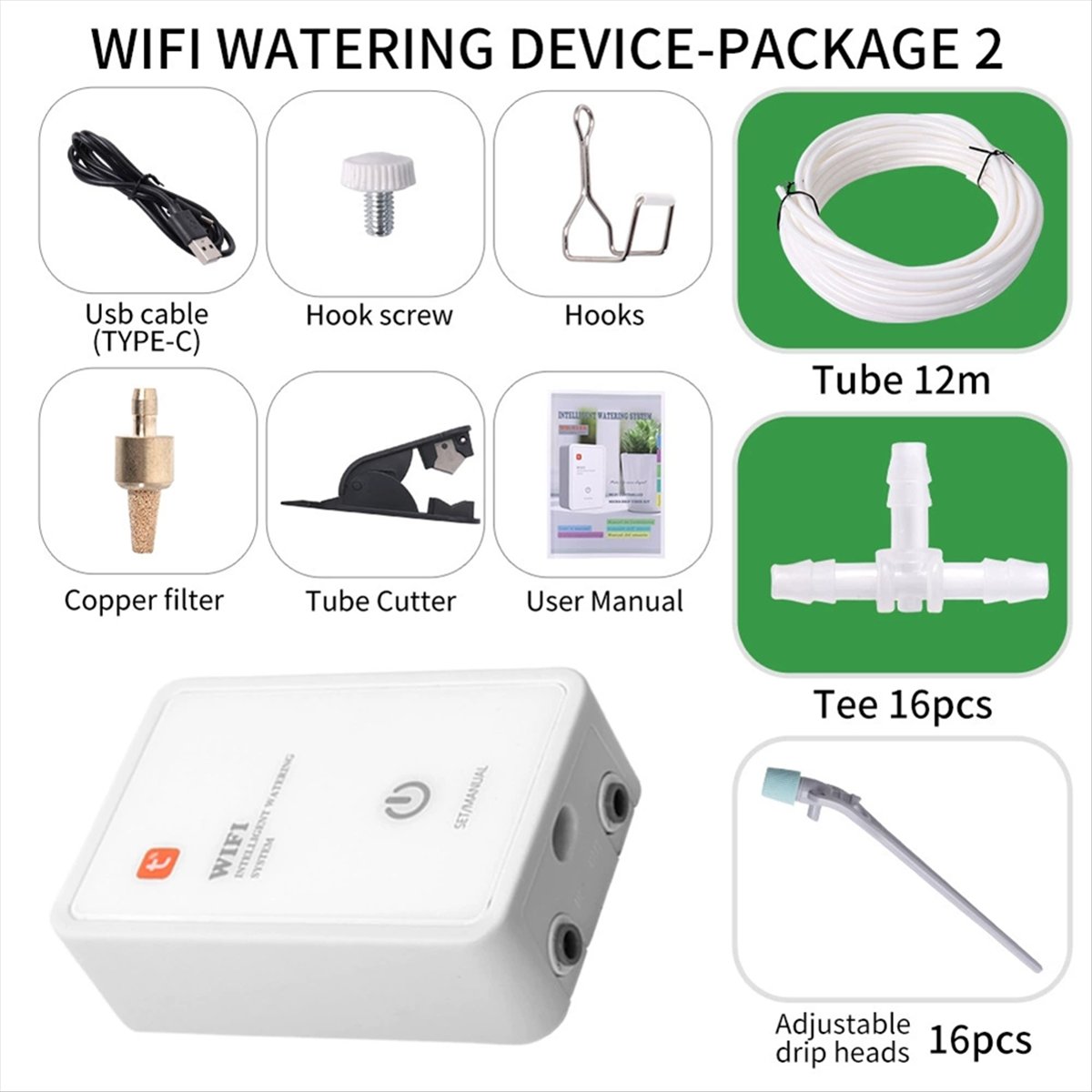ระบบรดน้ำอัจฉริยะ Tuya WiFi สำ - Smart Garden Box บทวิจารณ์และราคา