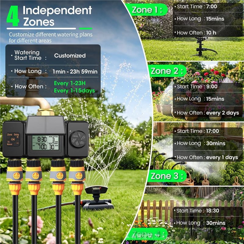 ABAE-ตัวตั้งเวลาการรดน้ำด้วยพล - Smart Garden Tap Timer บทวิจารณ์และราคา