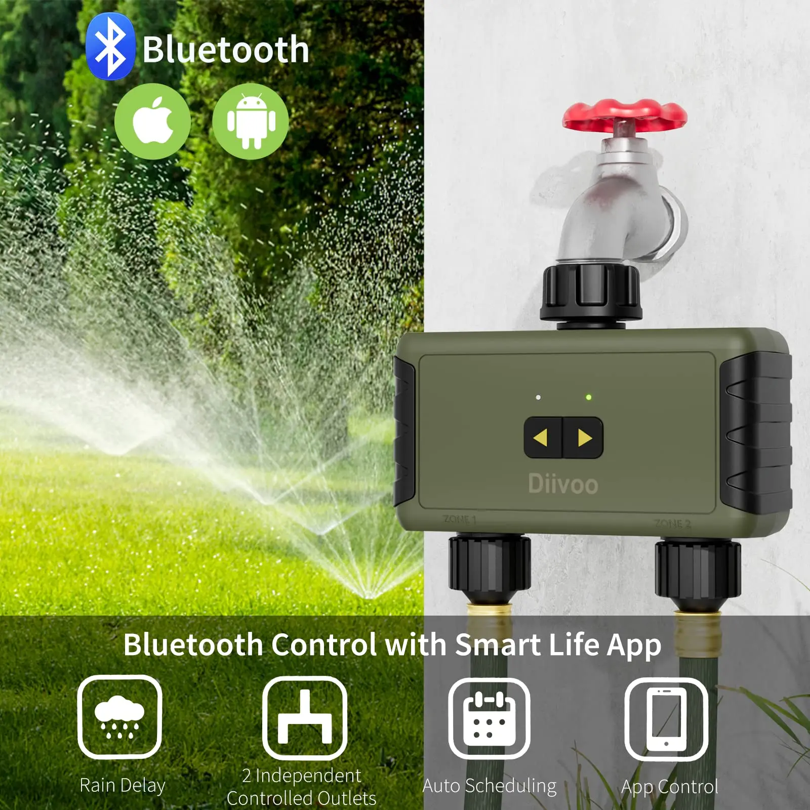 ไดวู ทิมเมด สปริงเกลอร์ สำหรับ - Smart Garden Devices บทวิจารณ์และราคา